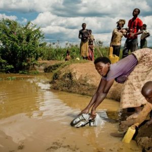 DESPERATE FOR SHELTER AND CLEAN WATER